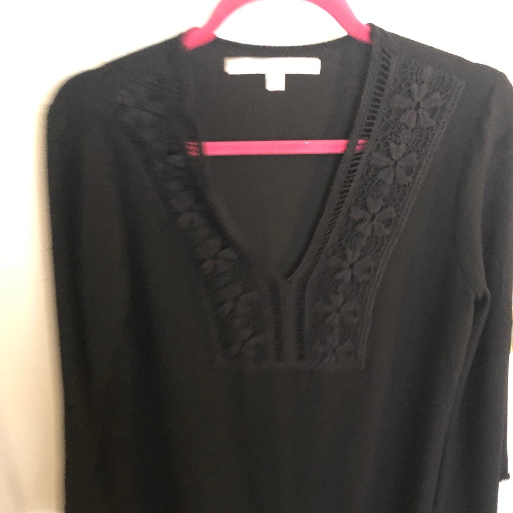 Max Studio Beach coverup dress, size small, 3/4 bell sleeves with embroidery